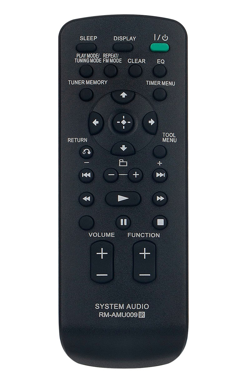 Vinabty RM-AMU009 Replaced Remote fit for Sony Audio System CMT-HX80R SS-CHX50 HCD-HX80R CMT-BX20i SS-CBX20 HCD-BX20i CMT-FX300I SS-CFX200 HCD-FX300i MHC-EC909iP SS-WG909iP HCD-EC909iP SS-EC709iP HCD-EC98P - Image 1